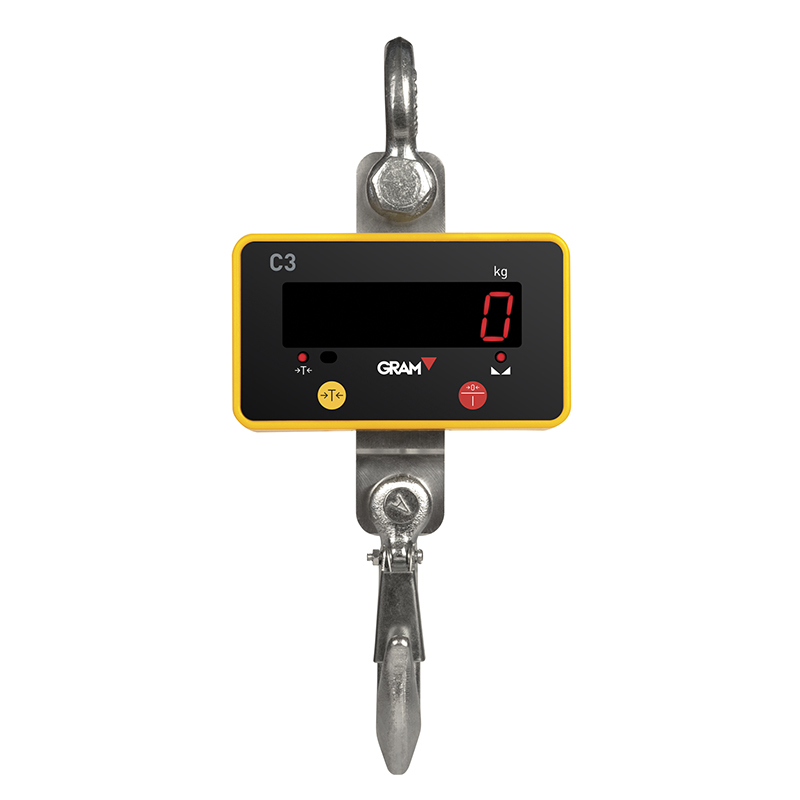 Rechargeable crane weighing scales