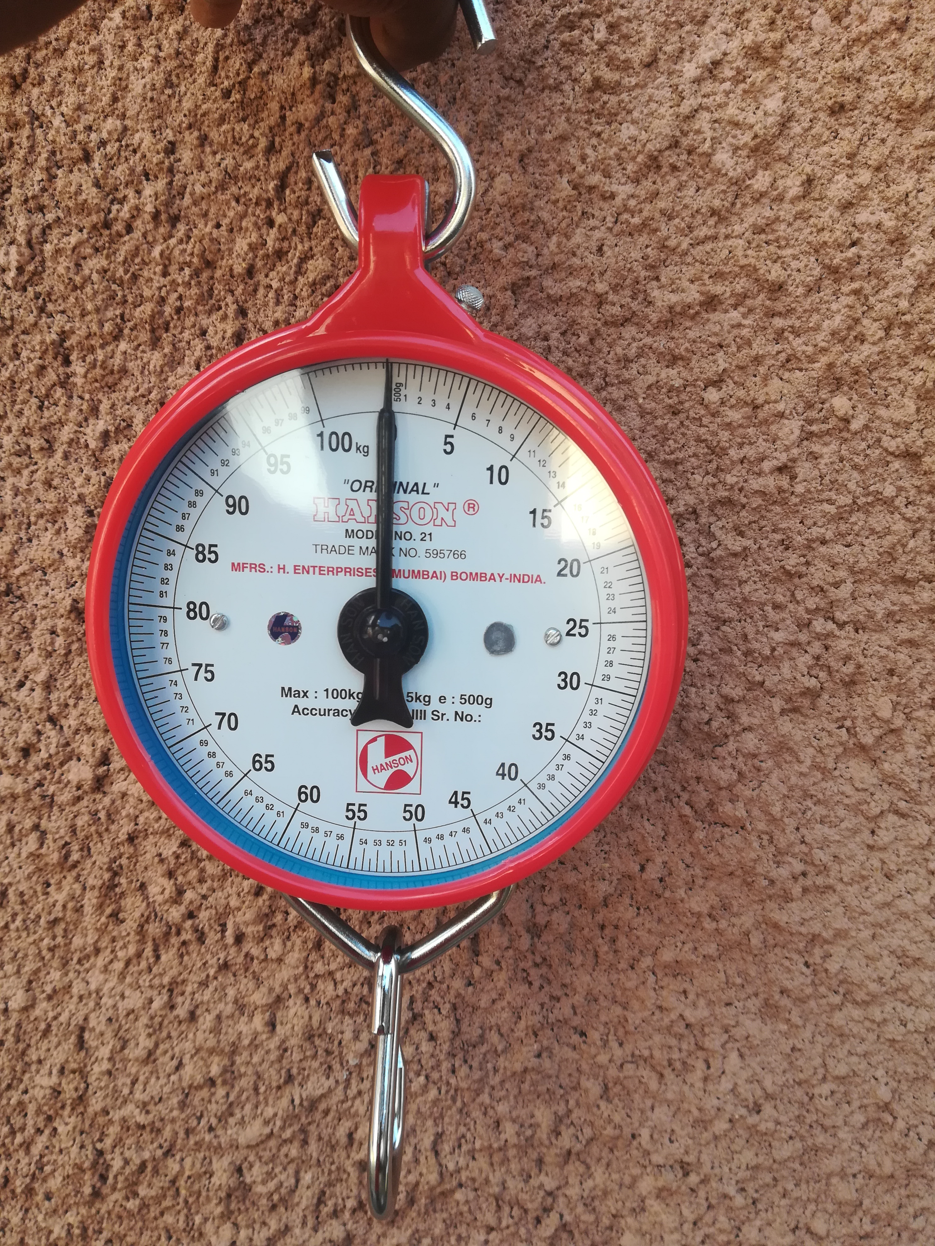 Hanson weighing equipment 100kg