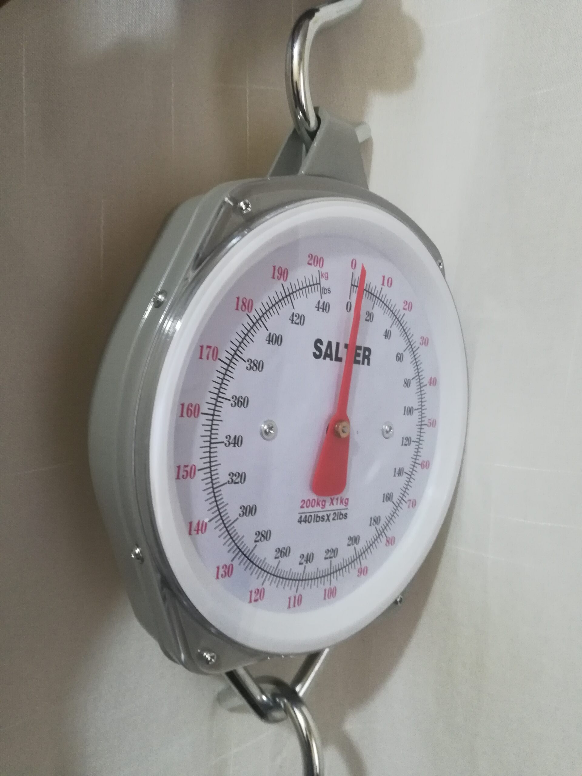 Salter rotated crane scales