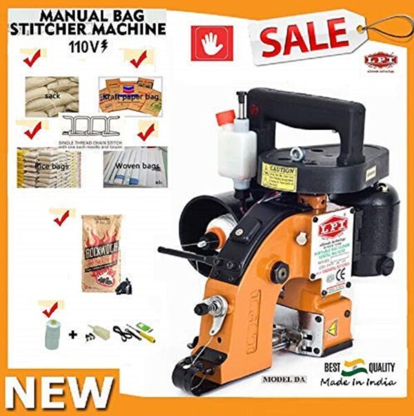 Portable hand carry sewing machine