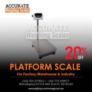 Suppliers of brand-new platform weighing scales at Mbarara