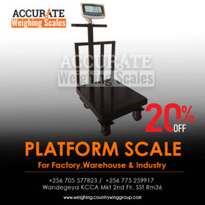 Calibration certificate to Platform weighing scale at suppliers Wandegeya
