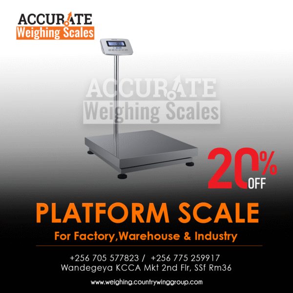 Purchase heavy duty Platform weighing scale with a valid UNBS stamp and a sticker
