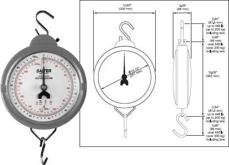 dial mechanical hanging