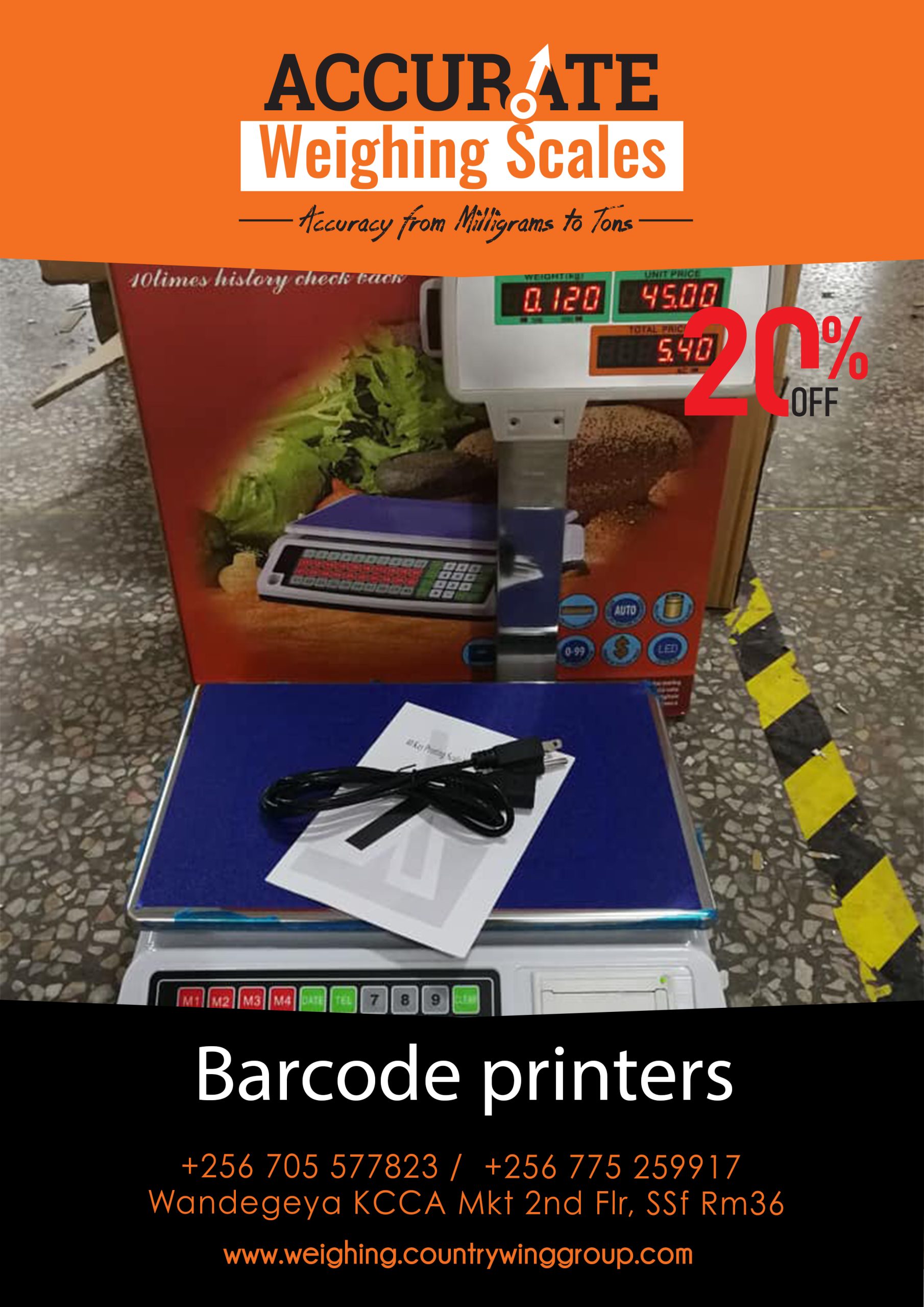Barcode label printer Scale 