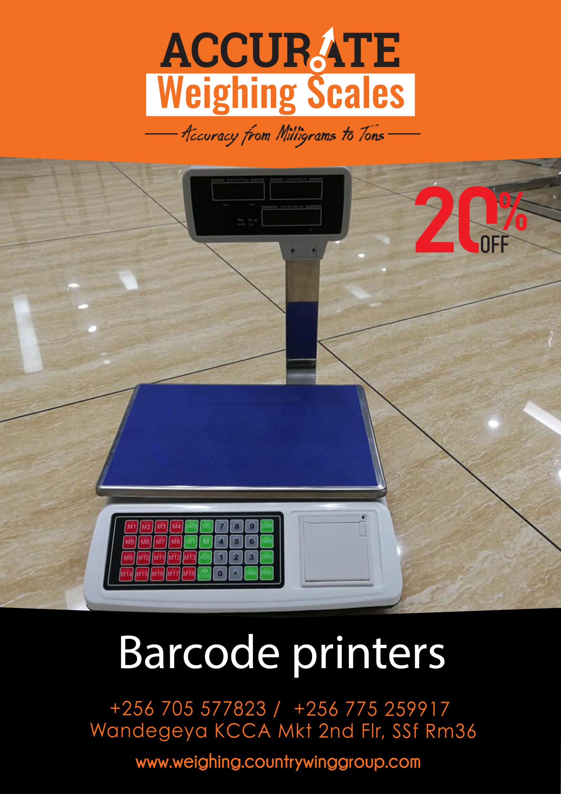 Barcode label printer Scale 