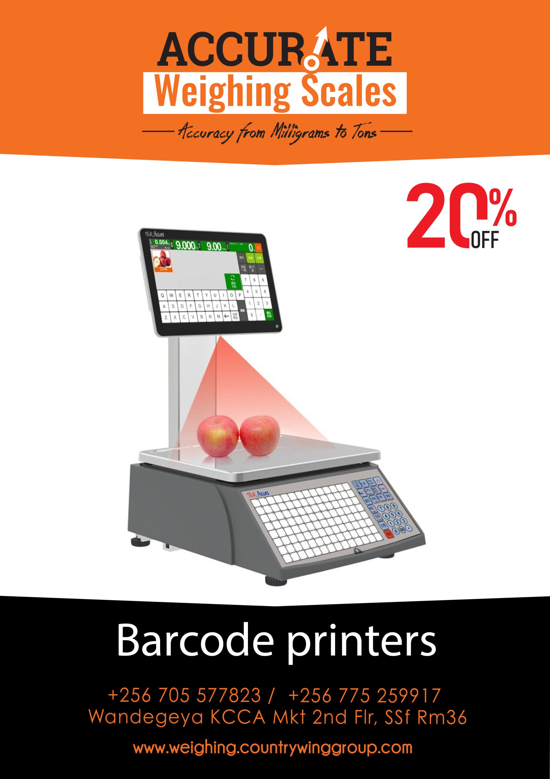 Barcode label printer Scale
