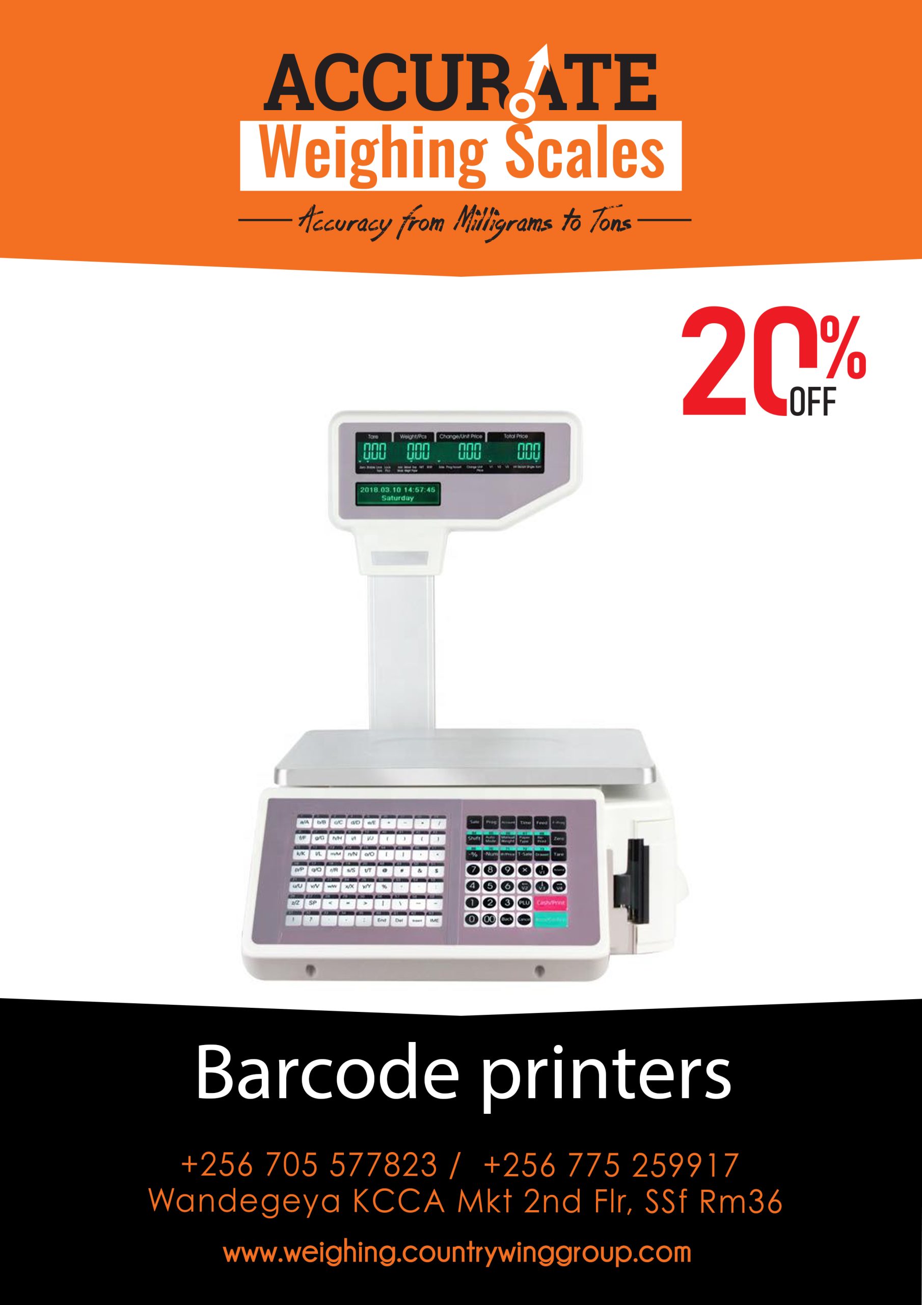 Barcode label printer Scale 