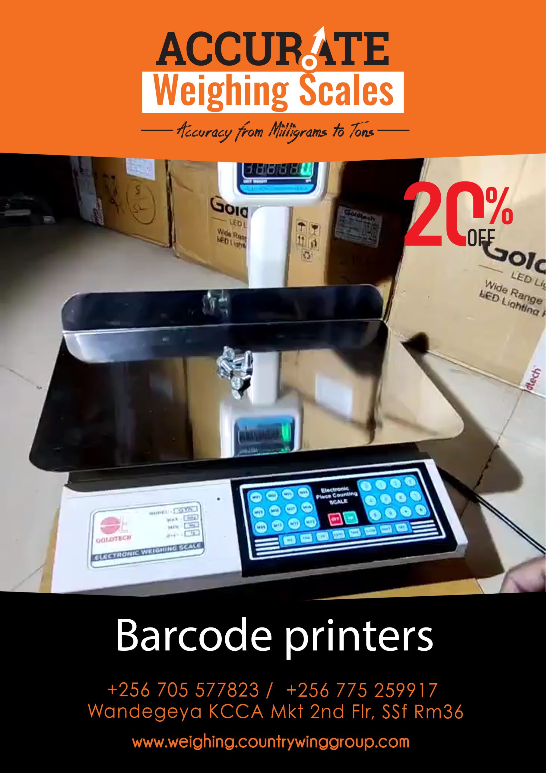 Barcode label printer Scale 