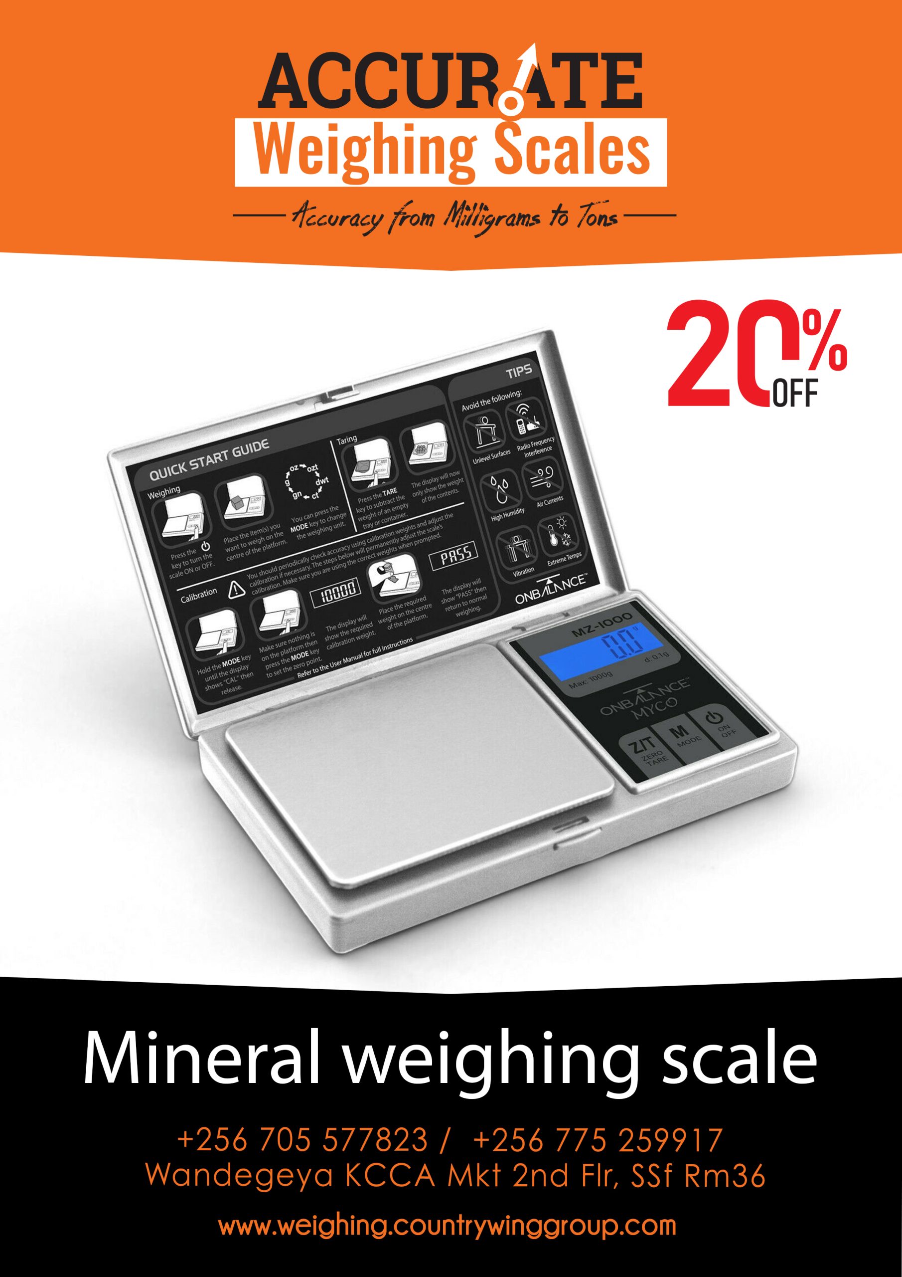 mineral weighing scale
