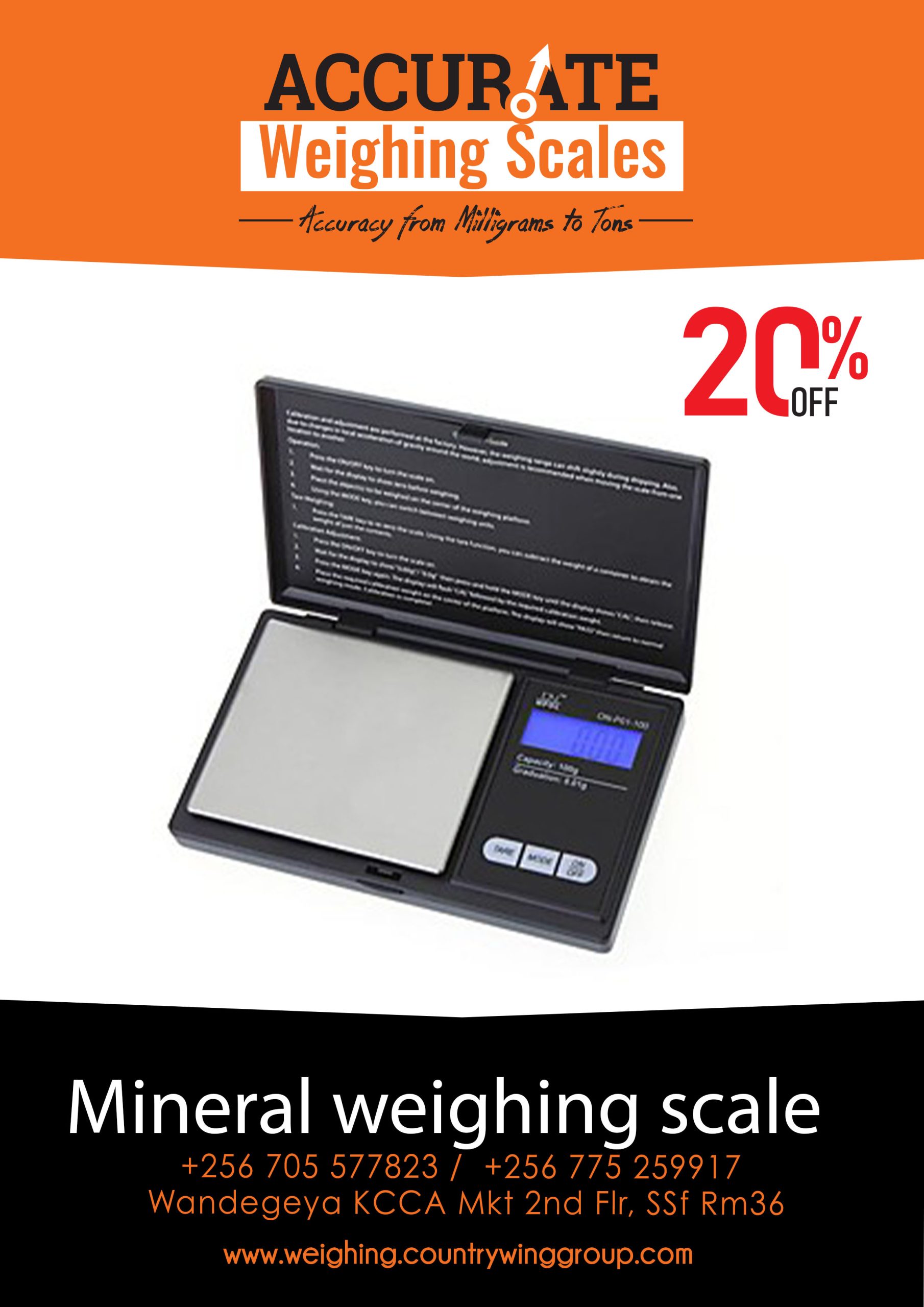 mineral weighing scale