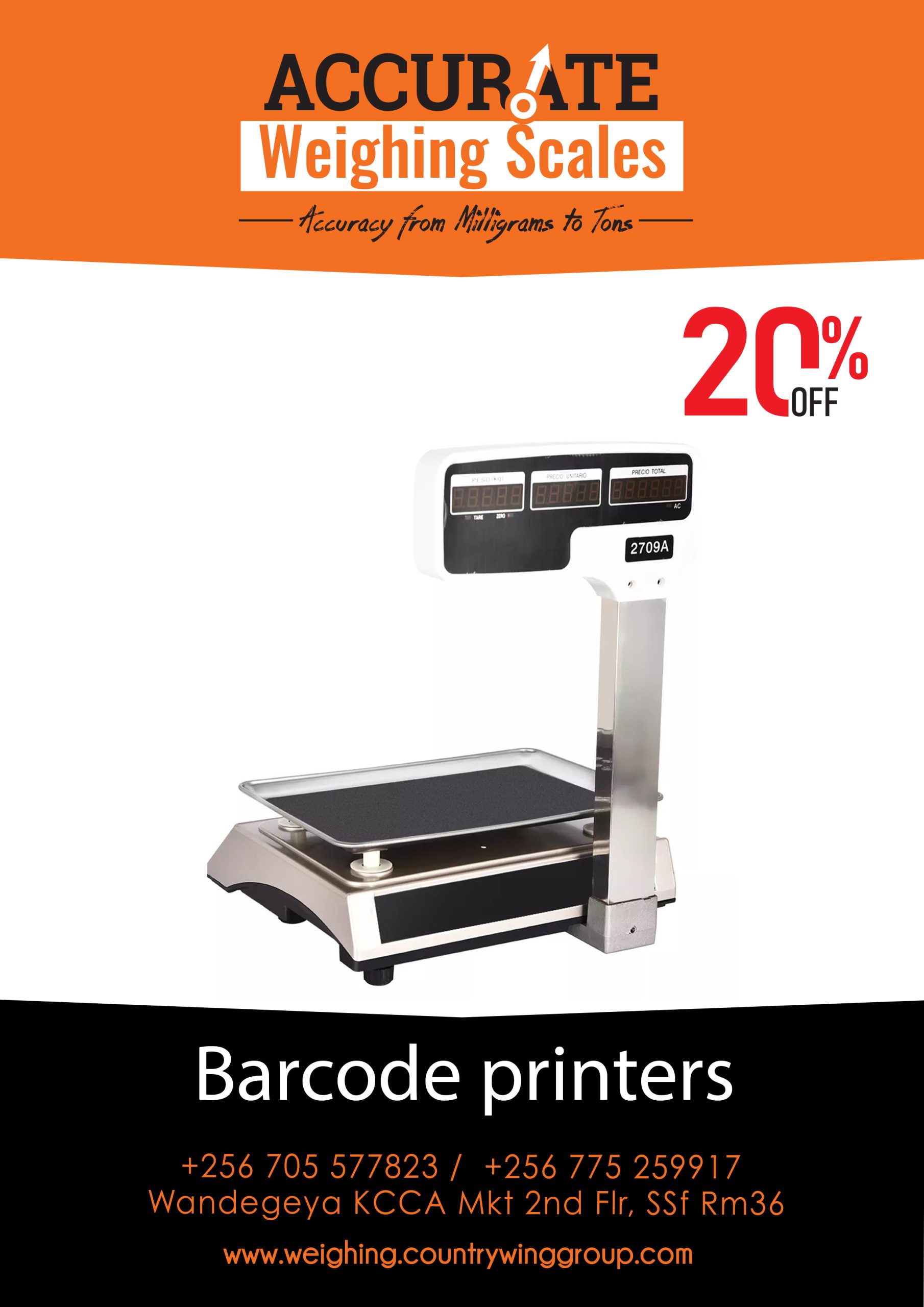Barcode label printer Scale