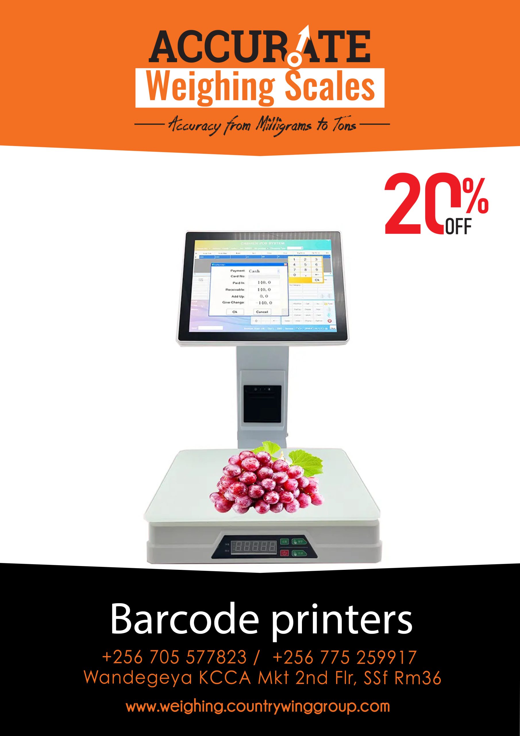 barcode printer scale 