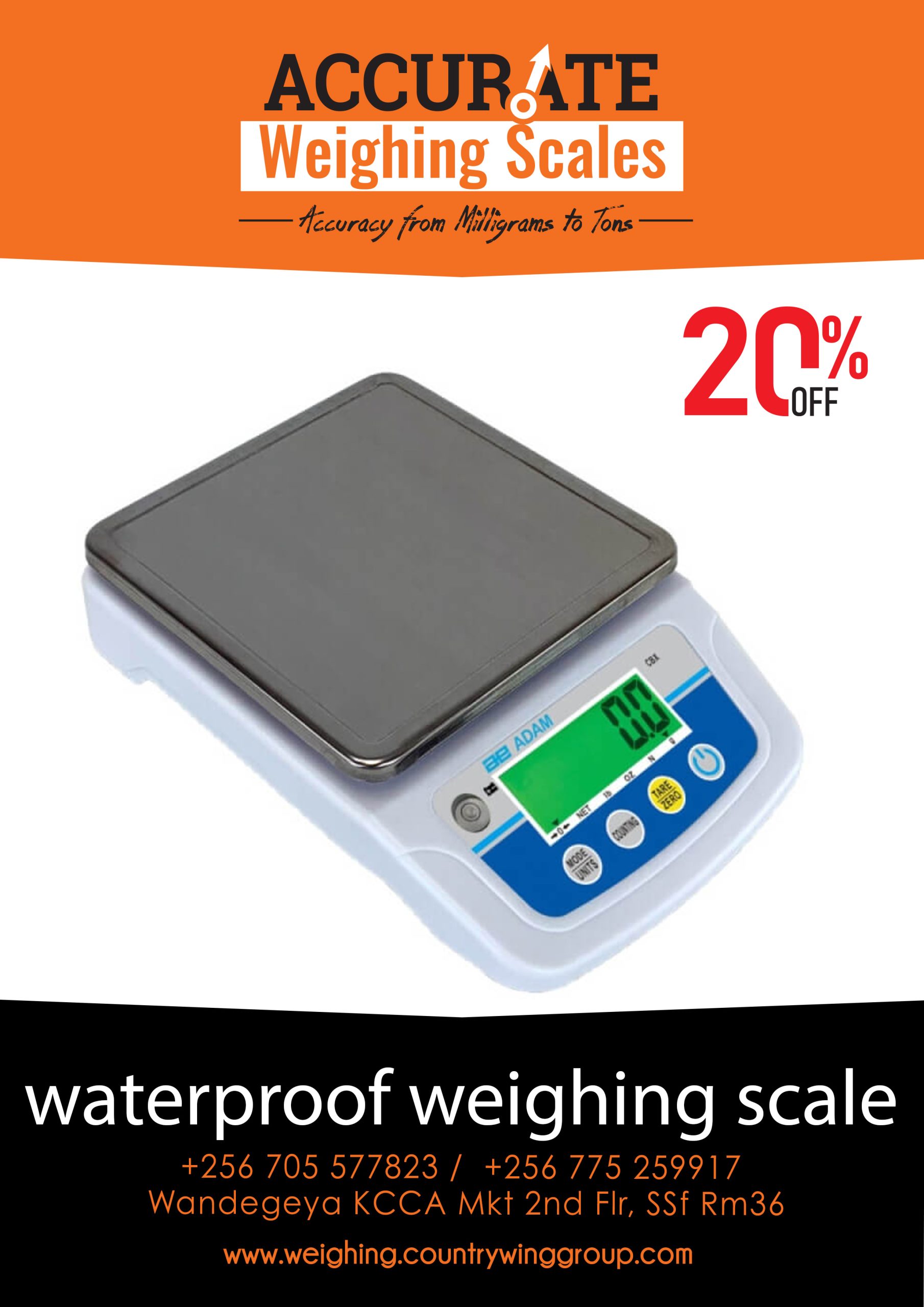 Waterproof scales 