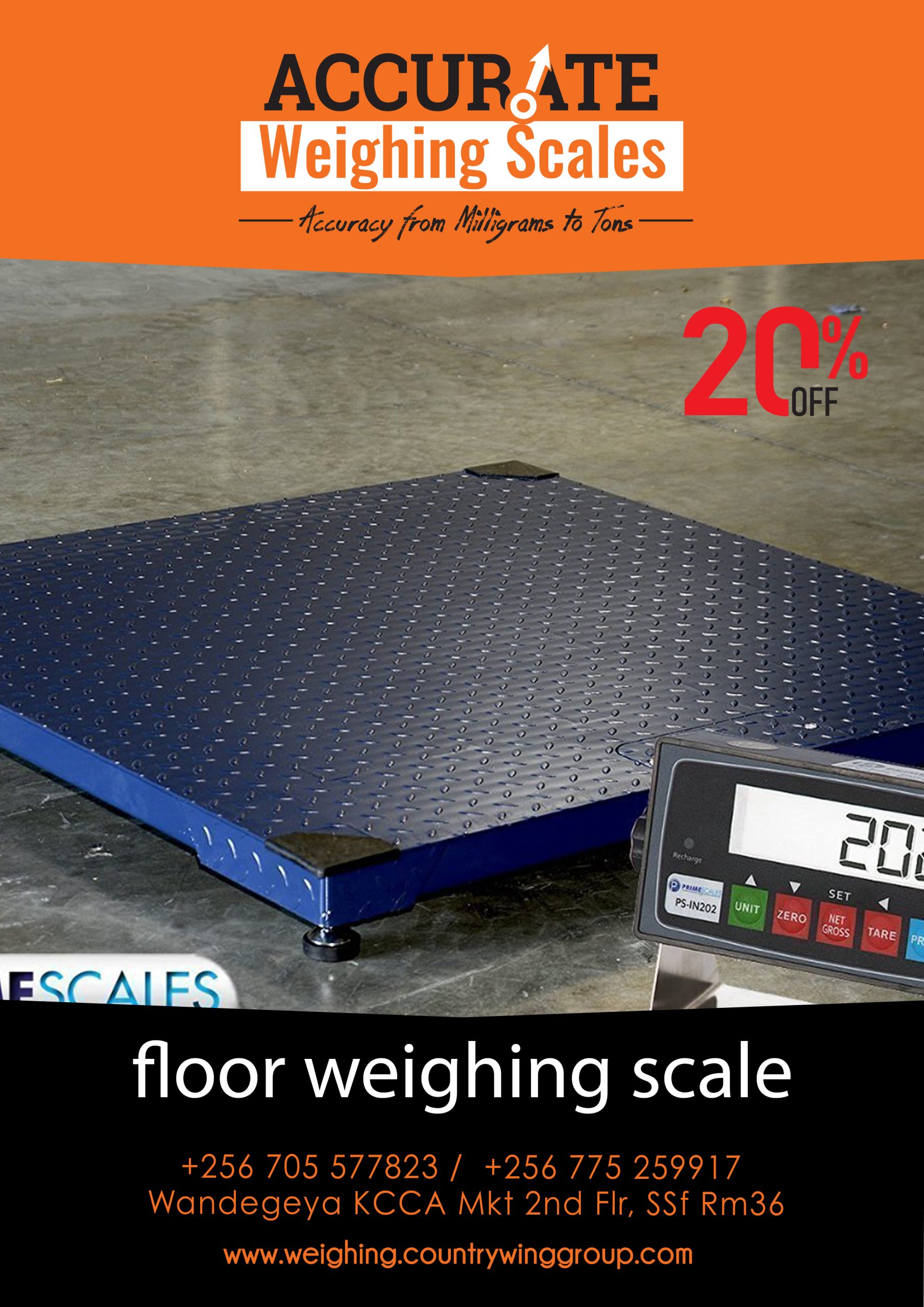 industrial floor weighing scales 