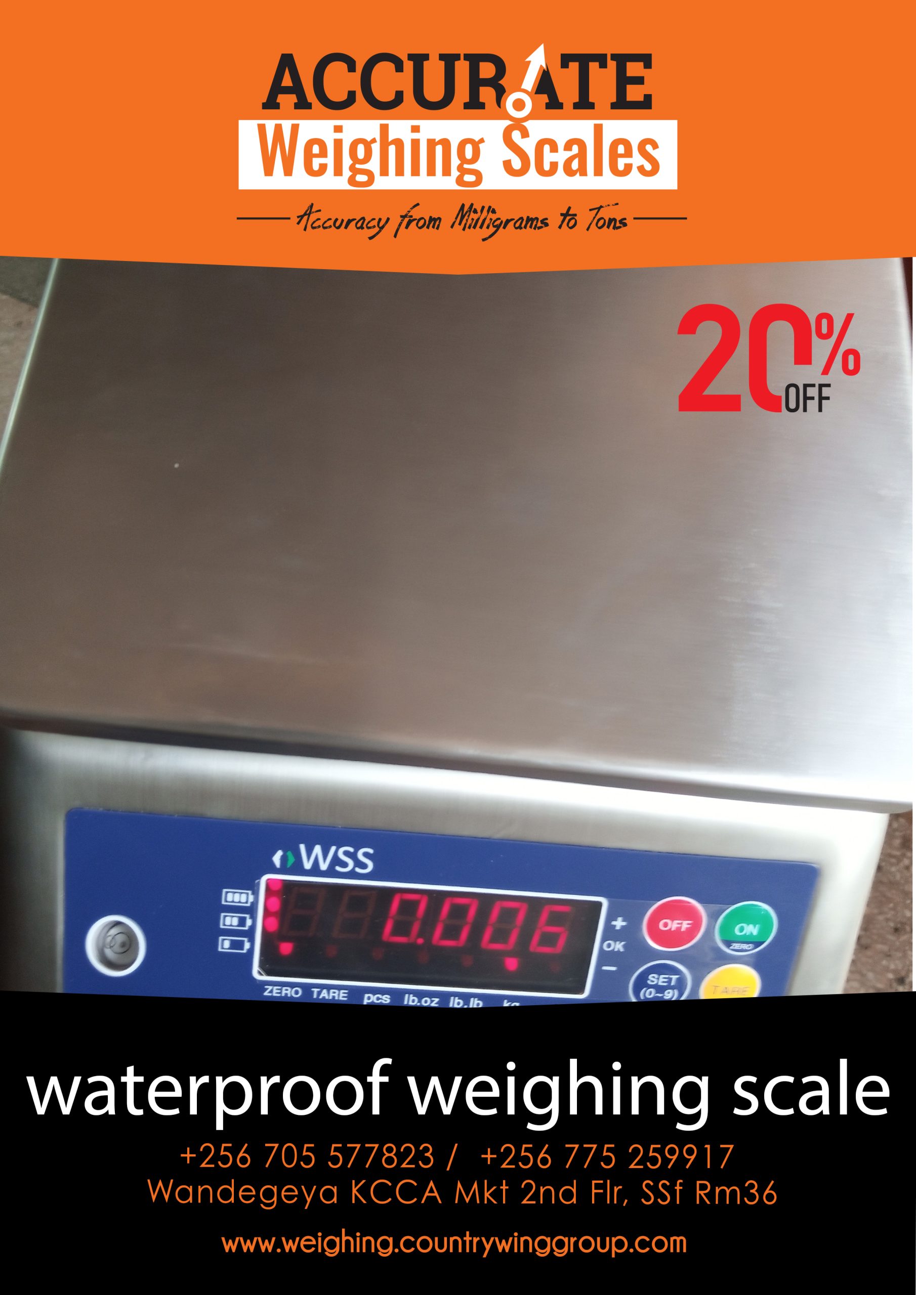 waterproof weighing scale 