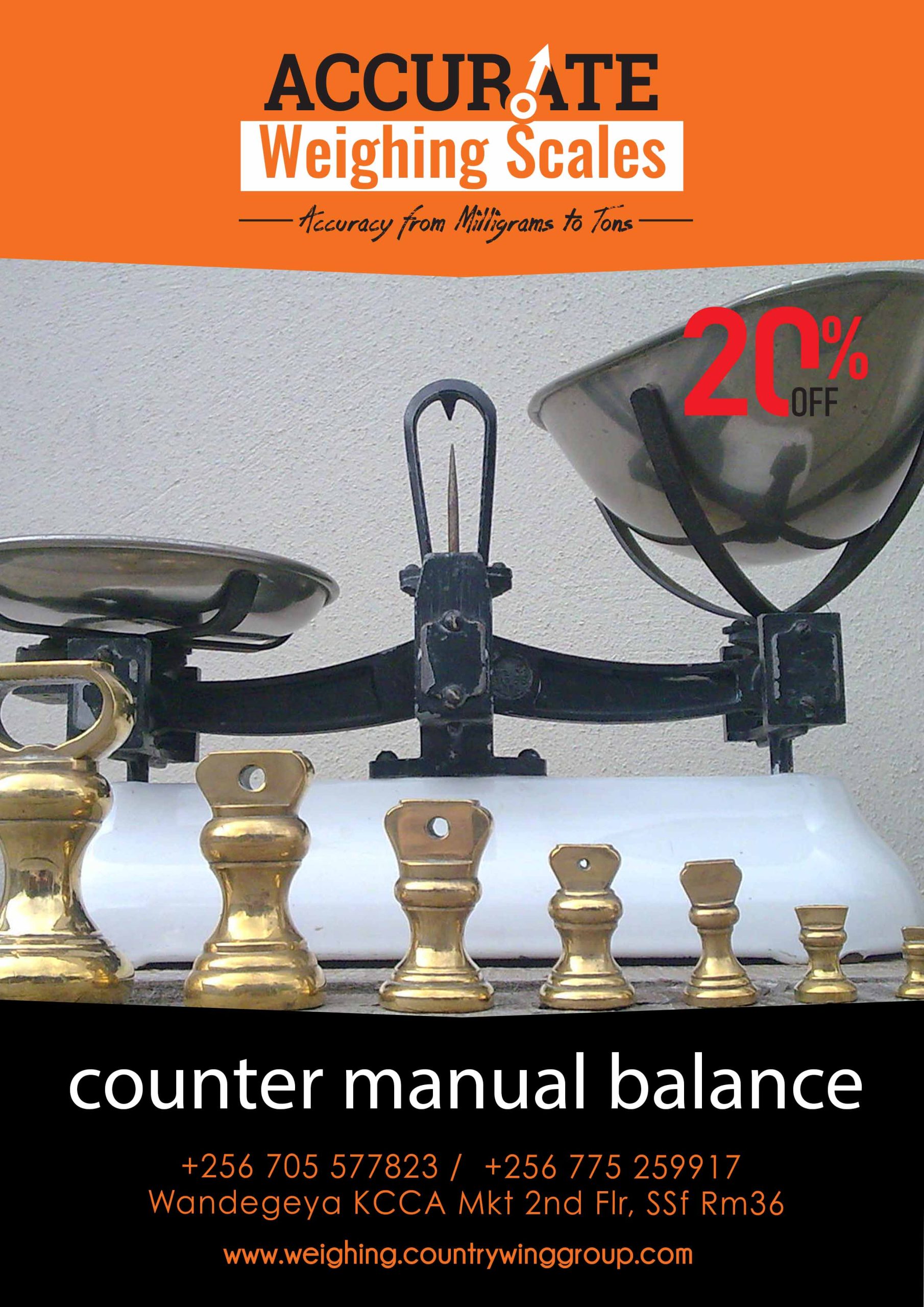 counter manual weighing scale